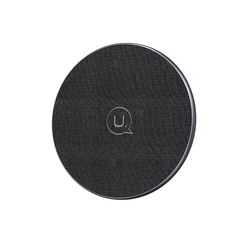 USAMS US-CD223 15W Ultra Slim Wireless Charger Aluminum Alloy Desktop Wireless Charging Pad USAMS US-CD223 15W Ultra Slim Wireless Charger Aluminum Alloy Desktop Wireless Charging Pad